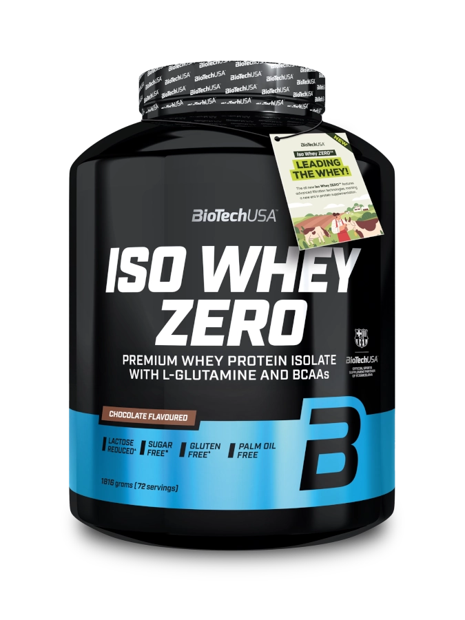 BIOTECH USA Iso Whey Zero (1.816g) Sabor Chocolate | 100% Whey Protein Isolate Microfiltrada | Sem Açúcar, Sem Glúten e Baixa em Lactose
