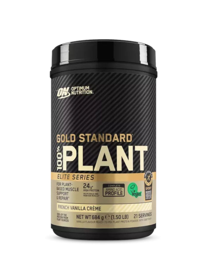 ON OPTIMUM NUTRITION Gold Standard 100% Plant Protein (684g) Sabor Baunilha | Proteína Vegetal Completa, Sem Glúten e Zero Açúcar
