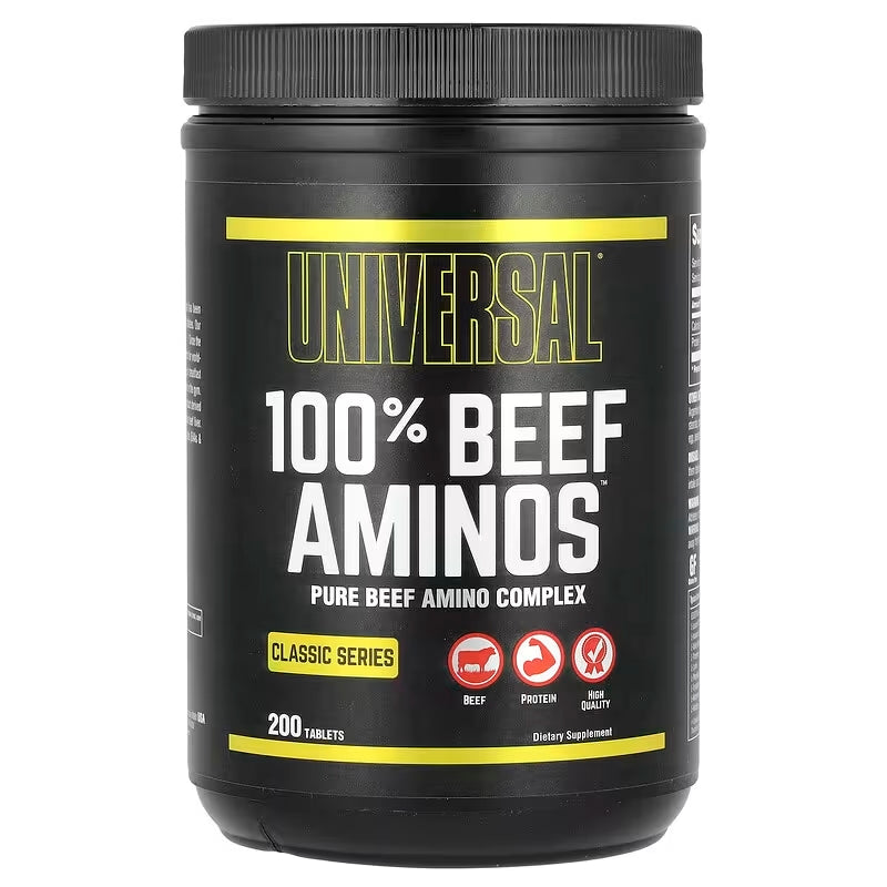 100% Beef Aminos - Universal Nutrition 200 Tablets