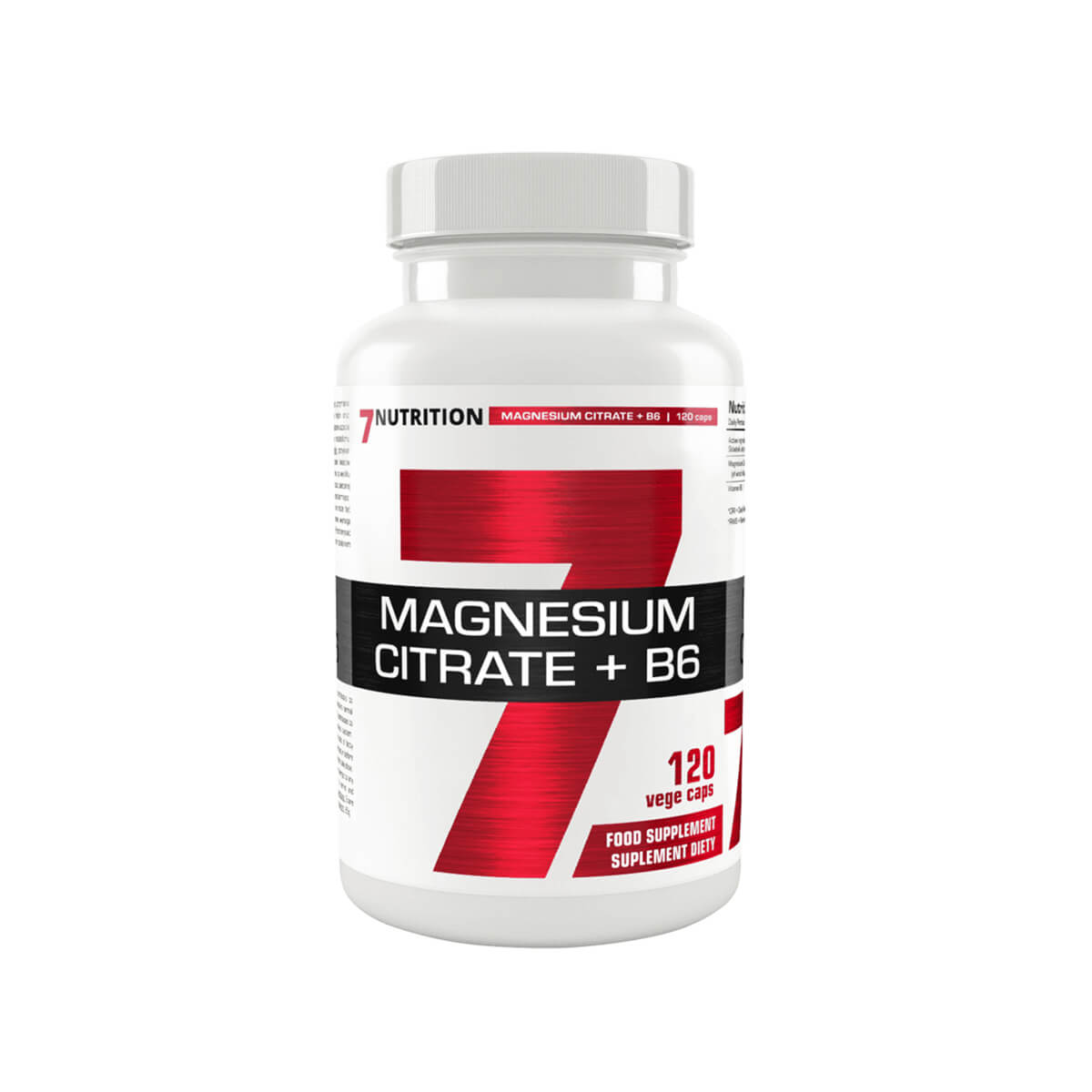 Magnesium Citrate + B6 7Nutrition - 120 Cápsulas