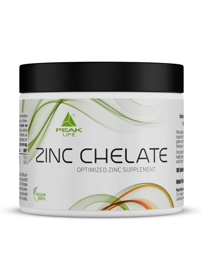 Zinc Chelate – 180 Comprimidos – Peak