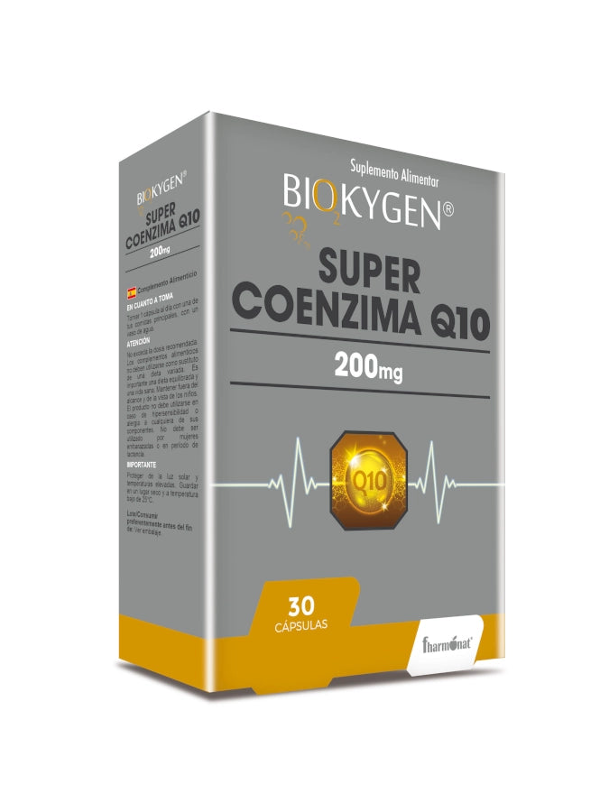 FHARMONAT Biokygen Super Coenzima Q10 20mg - 30 Cápsulas | Energia Celular, Saúde Cardíaca e Proteção Antioxidante