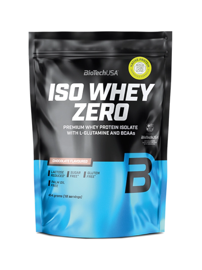BIOTECH USA Iso Whey Zero (454g) Sabor Chocolate | 100% Whey Protein Isolate Microfiltrada | Zero Açúcar e Baixa em Lactose
