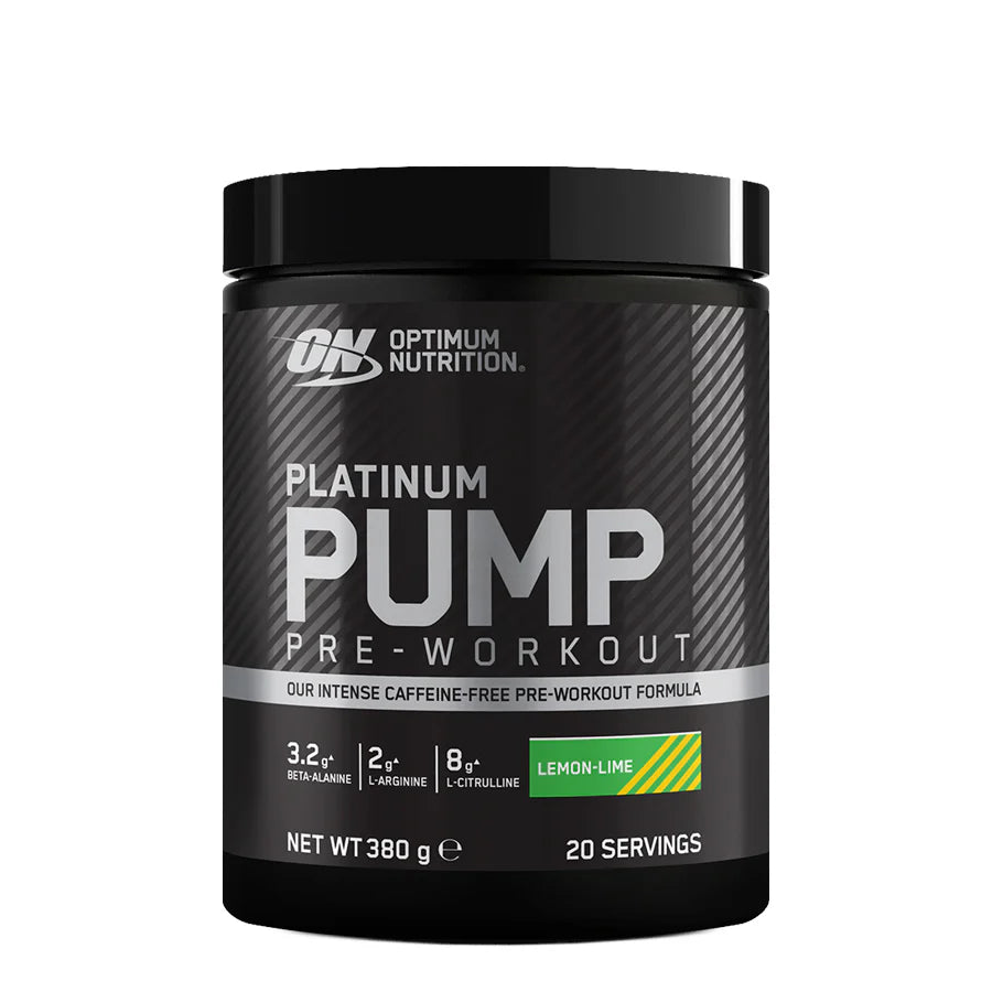Optimum Nutrition Platinum Pump Pre-Workout - 380g Sabor Limão
