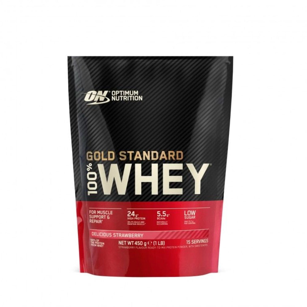 Whey Gold Standard 100% - 450g - Morango - Optimum Nutrition