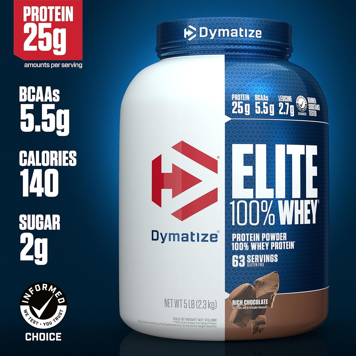 Dymatize Elite Whey  - 2,17kg - Rich Chocolate
