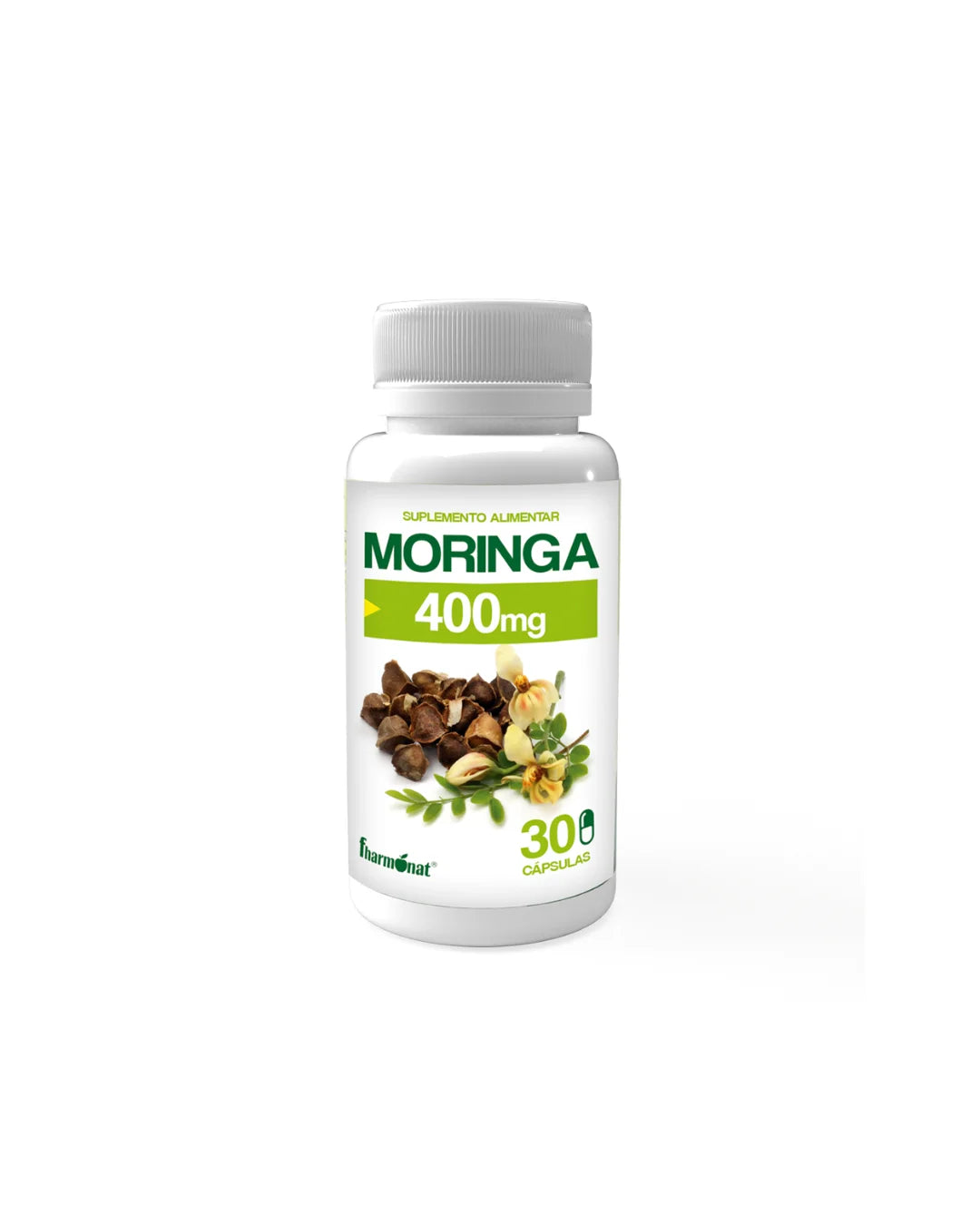 FHARMONAT Moringa 400mg - 30 Cápsulas | Superalimento, Energia, Reforço Imunitário e Suporte Nutricional