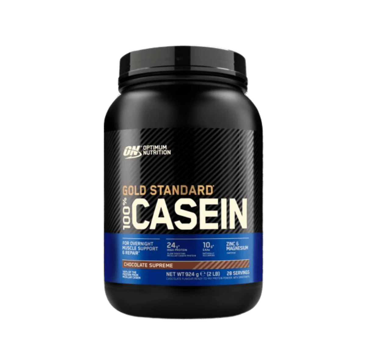 ON OPTIMUM NUTRITION 100% Casein Gold Standard (908g) Sabor Chocolate Supremo | Proteína de Absorção Lenta para Recuperação Noturna