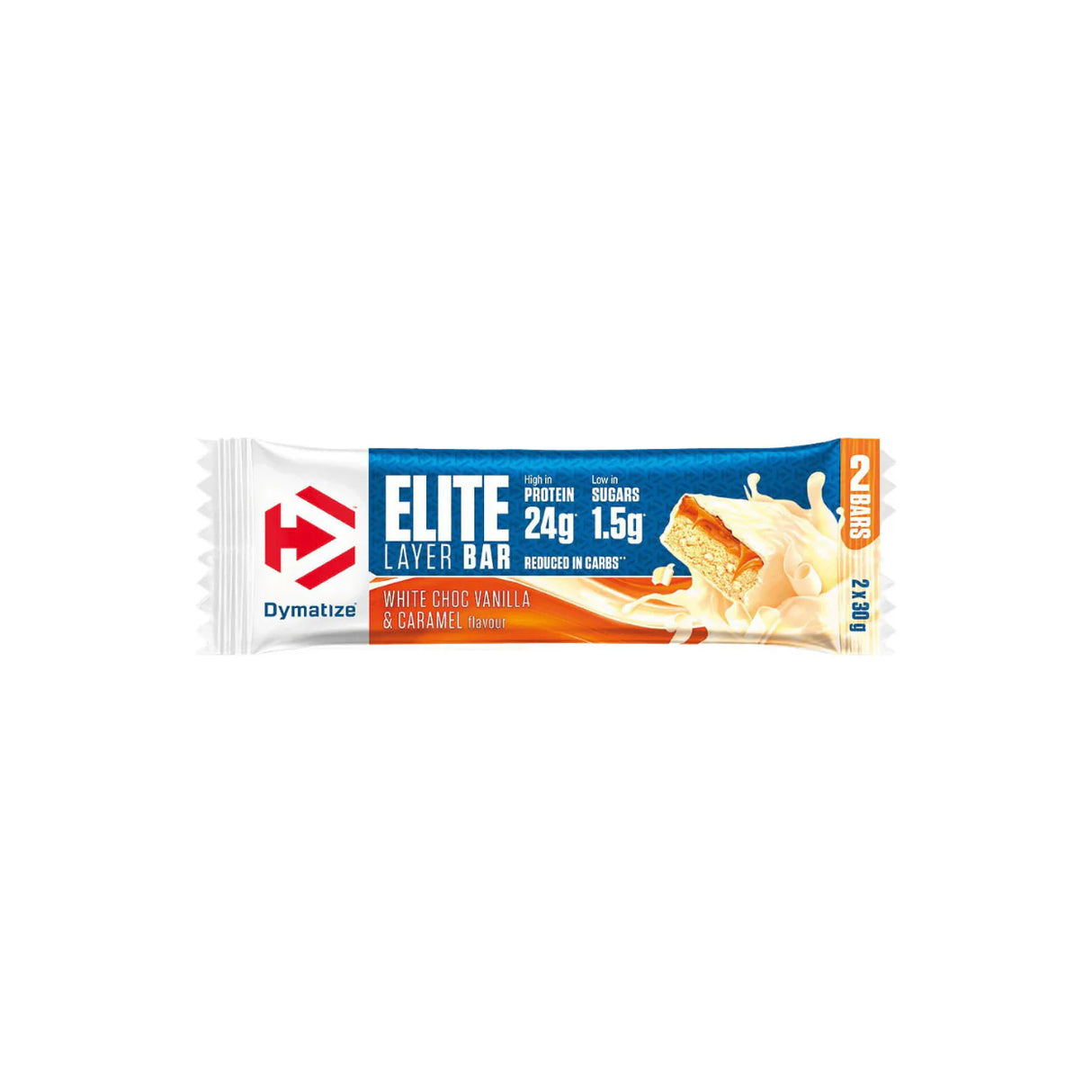 Dymatize Elite Layer Bar - 60g - White Vanilla and Caramel