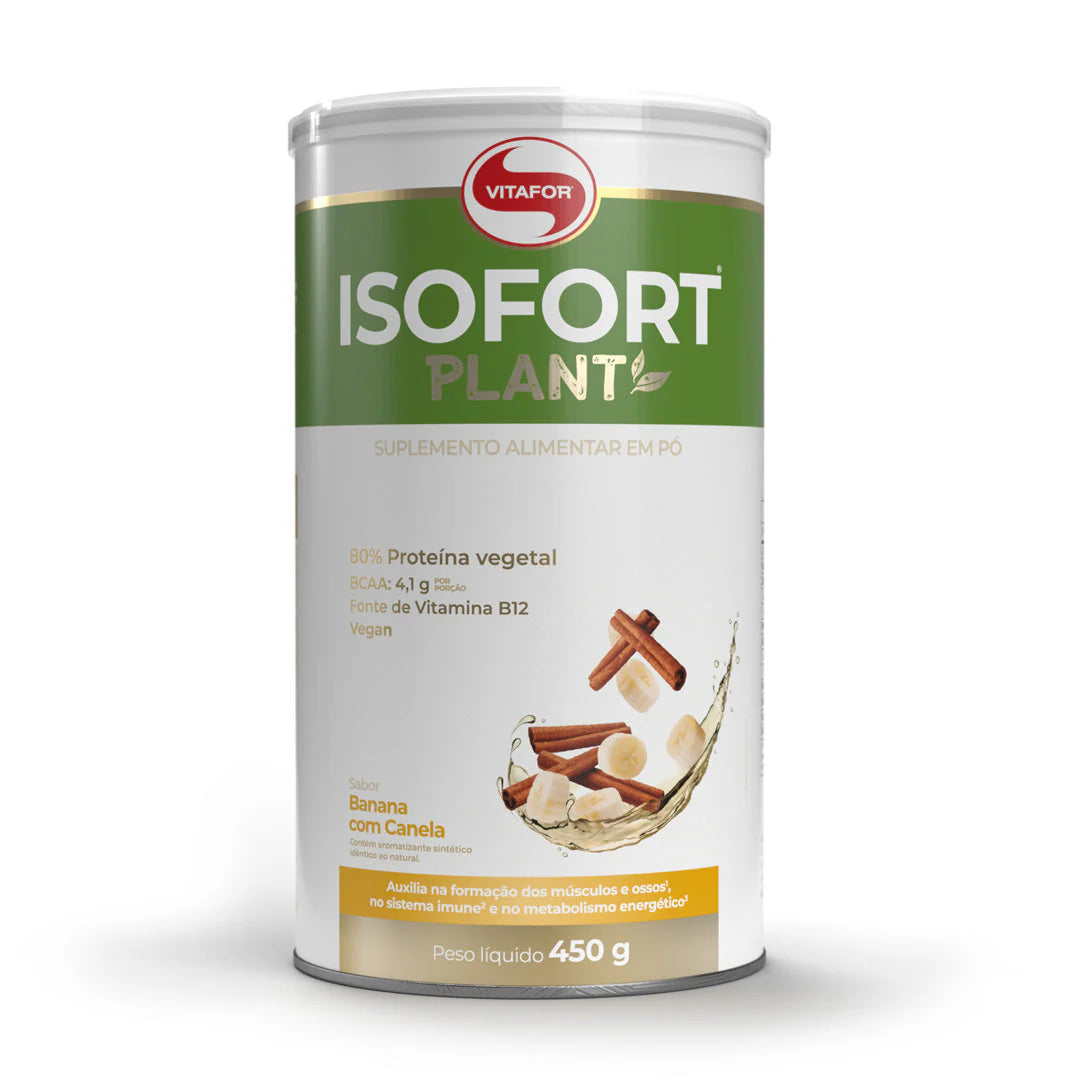 Isofort Plant Vitafor - 450g Sabor Banana com Canela