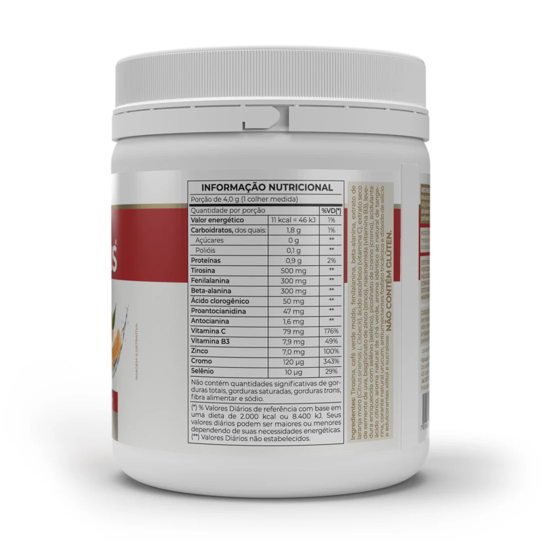 Termo Plus Vitafor - 240g Sabor Tangerina com Chá Verde