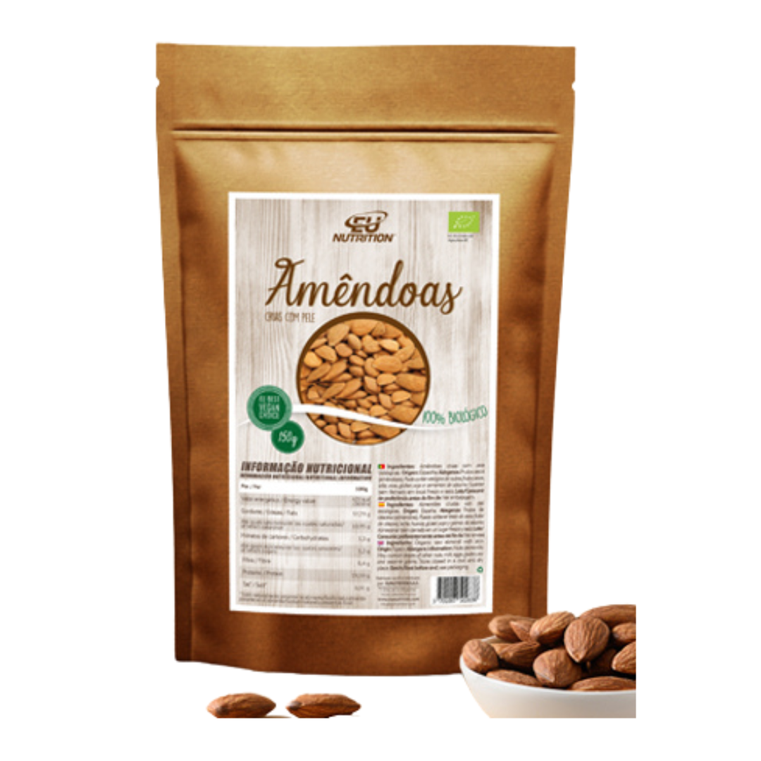 100% Organic Almonds Eu Nutrition - 150g