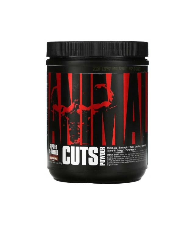 UNIVERSAL NUTRITION Animal Cuts Powder - 265g | Termogénico e Diurético em Pó | Queima de Gordura e Definição Muscular