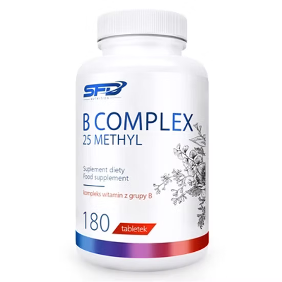 SFD NUTRITION B Complex Forte – 180 Cápsulas | Complexo de Vitaminas B de Alta Potência para Energia e Metabolismo