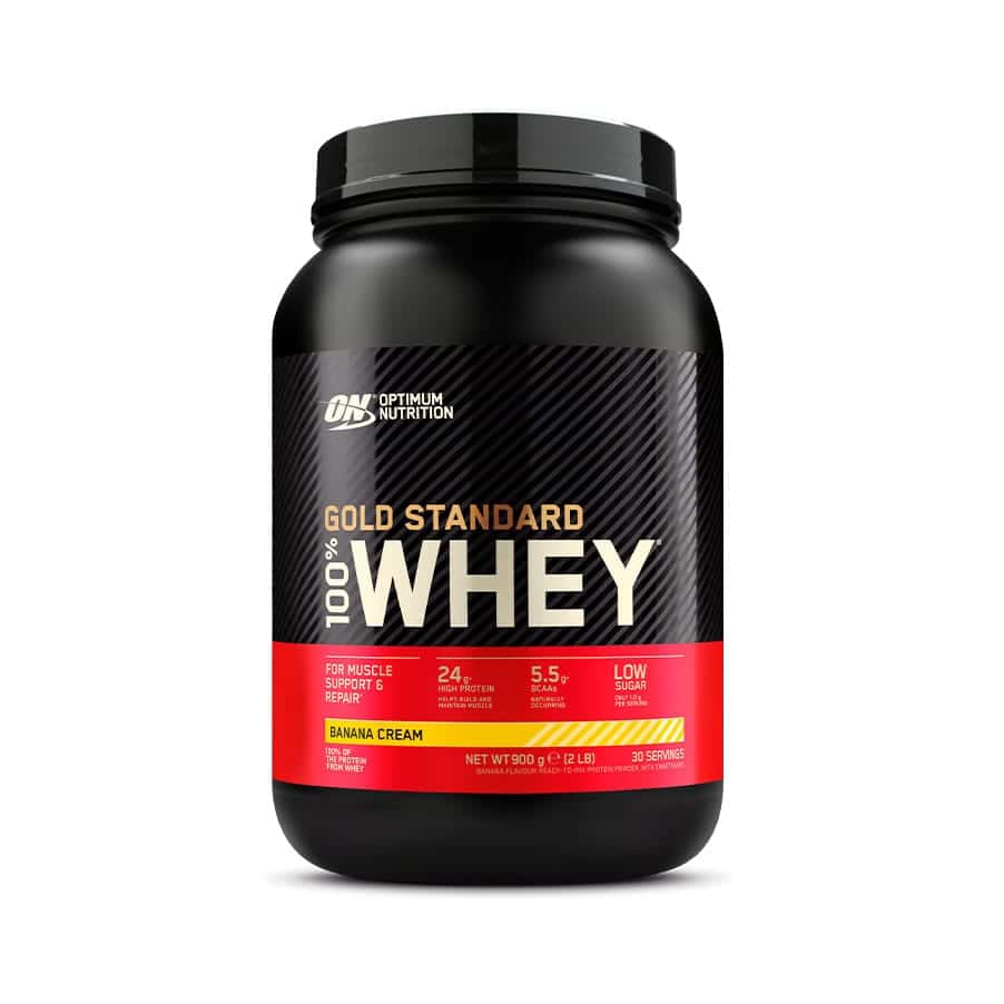 100% Whey Gold Standard – 900g – Sabor Banana Cream – Optimum Nutrition