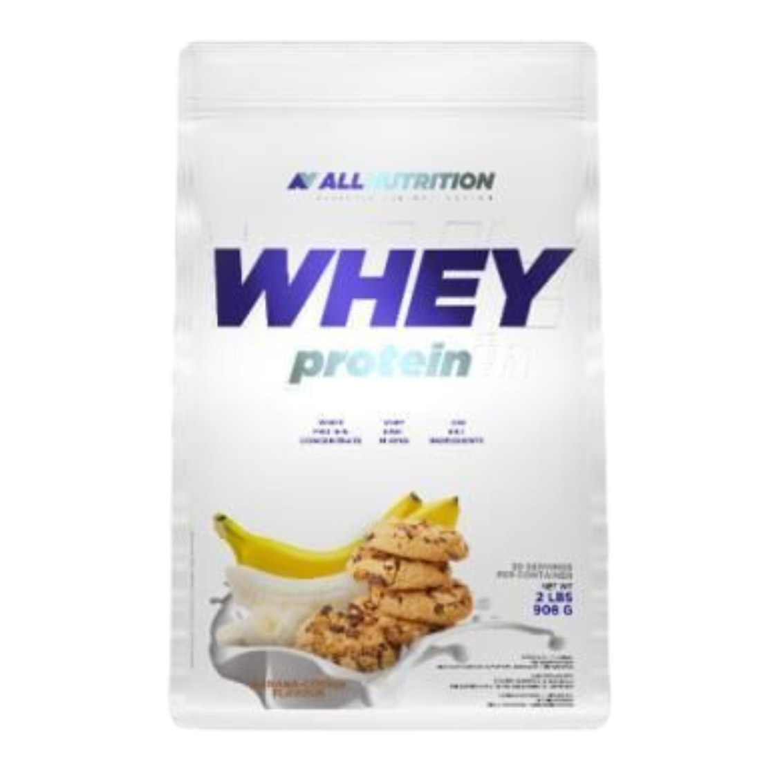 Whey Protein Premium AllNutrition - Sabor Banana - 908g