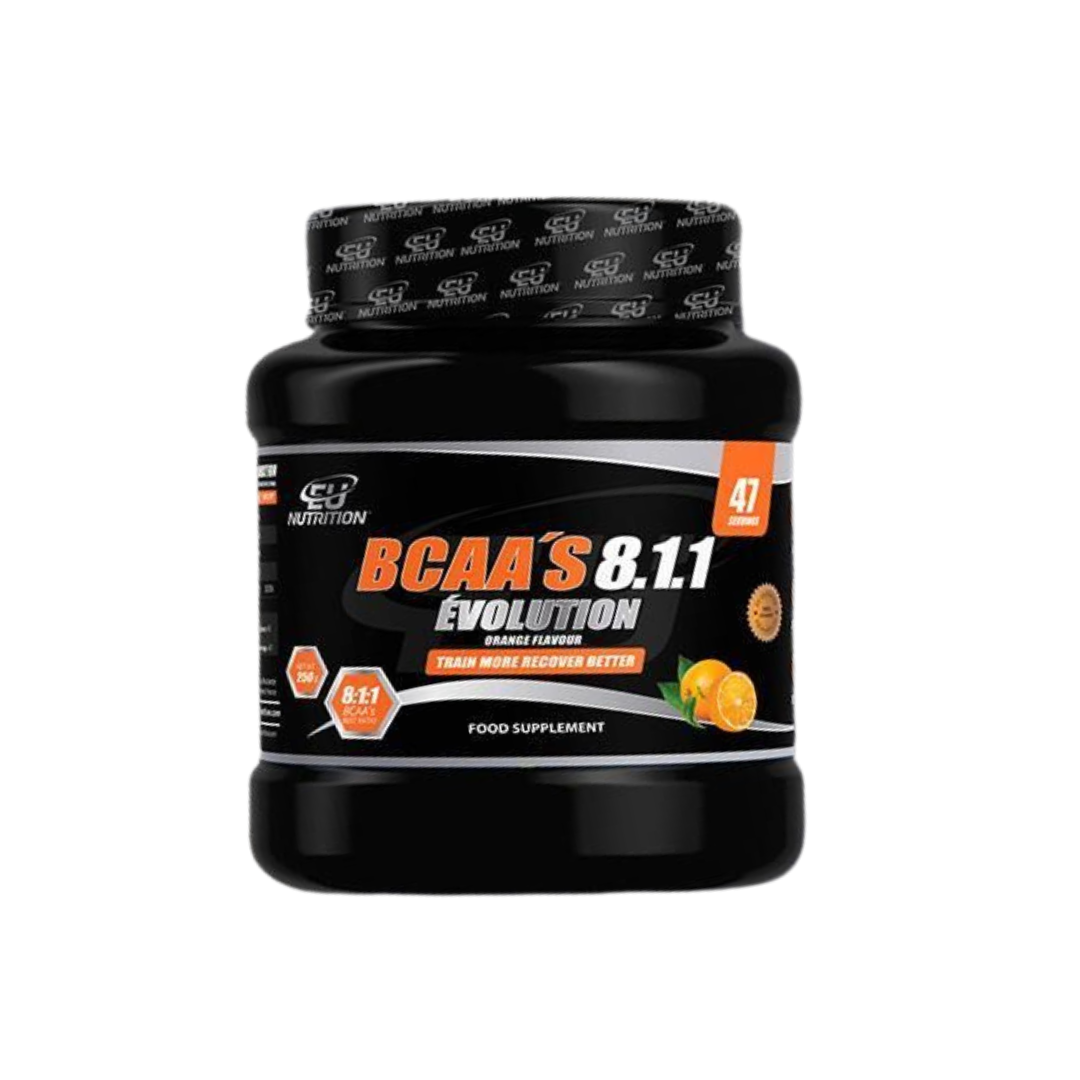 BCAA 8:1:1 Évolution Eu Nutrition - 250g Sabor Orange