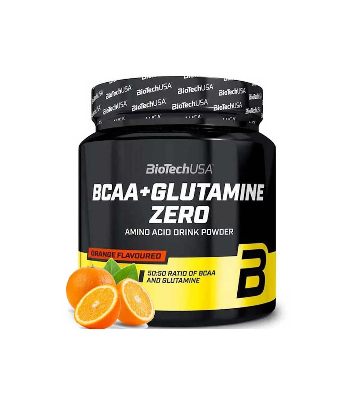 BIOTECH USA BCAA + L-Glutamina (480g) Sabor Laranja | Fórmula 1:1 para Recuperação, Anti-Catabolismo e Resistência
