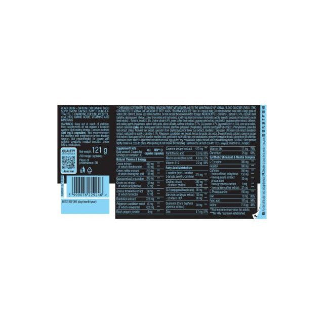 Black Burn Fatty Acid Metabolism Biotech - 90 Cápsulas