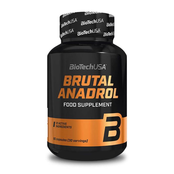 BIOTECH USA Brutal Anadrol - 90 Cápsulas | Potenciador de Testosterona Extremo, Força, Músculo e Desempenho Masculino