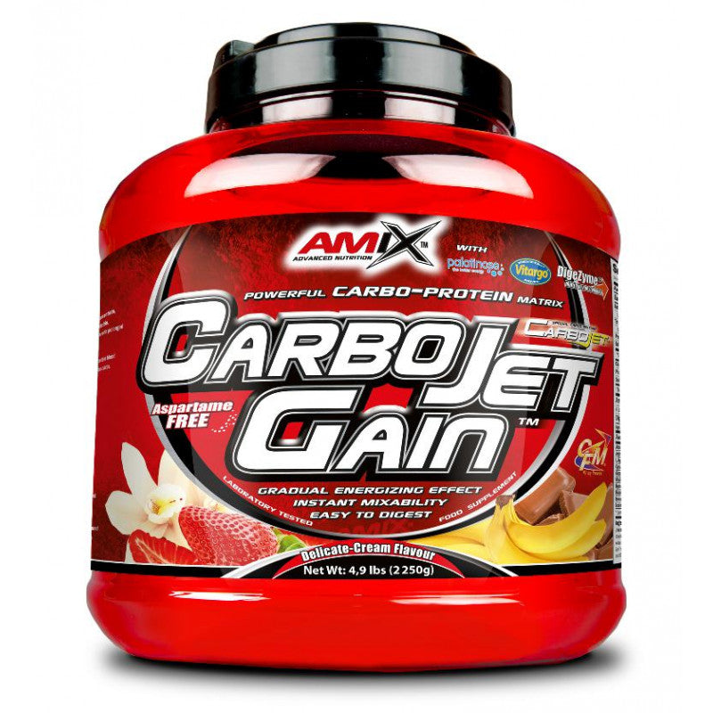 AMIX NUTRITION Carbojet Gain (4kg) Sabor Baunilha | Gainer Avançado para Massa Muscular e Aumento de Peso