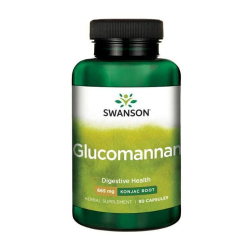 SWANSON Glucomannan (Fibra Konjac) 665mg - 90 Cápsulas | Fibra Solúvel para Controlo de Peso e Saciedade