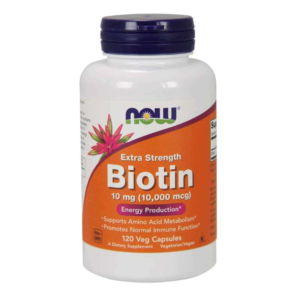 Biotin – 10.000mcg – 120 Cápsulas – Now Foods