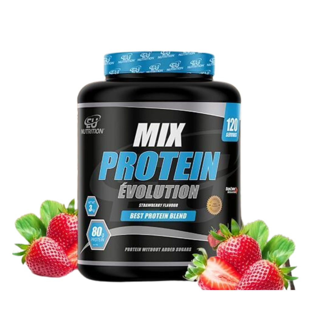 Mix Protein Évolution Eu Nutrition - 3kg Sabor Strawberry
