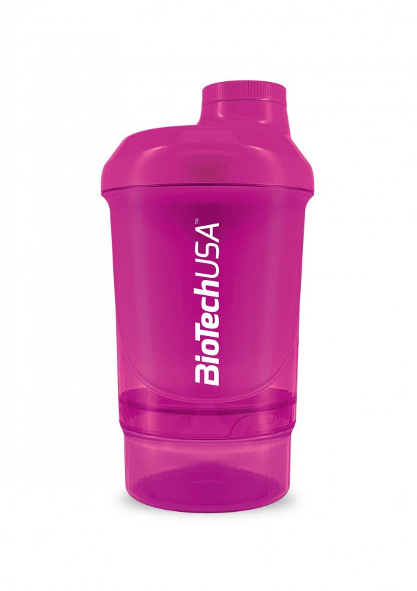 Copo Shaker Biotech Wave+ Nano - 300ml (+150ml) Magenta