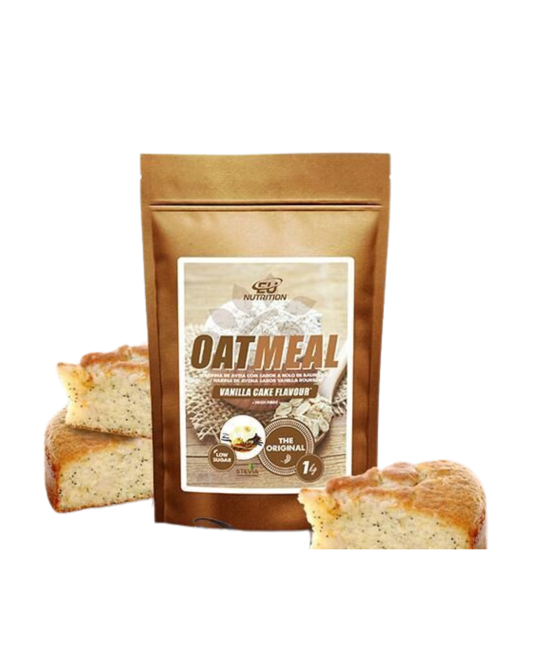 Farinha de Aveia Eu Nutrition - 1kg Sabor Vanilla Cake