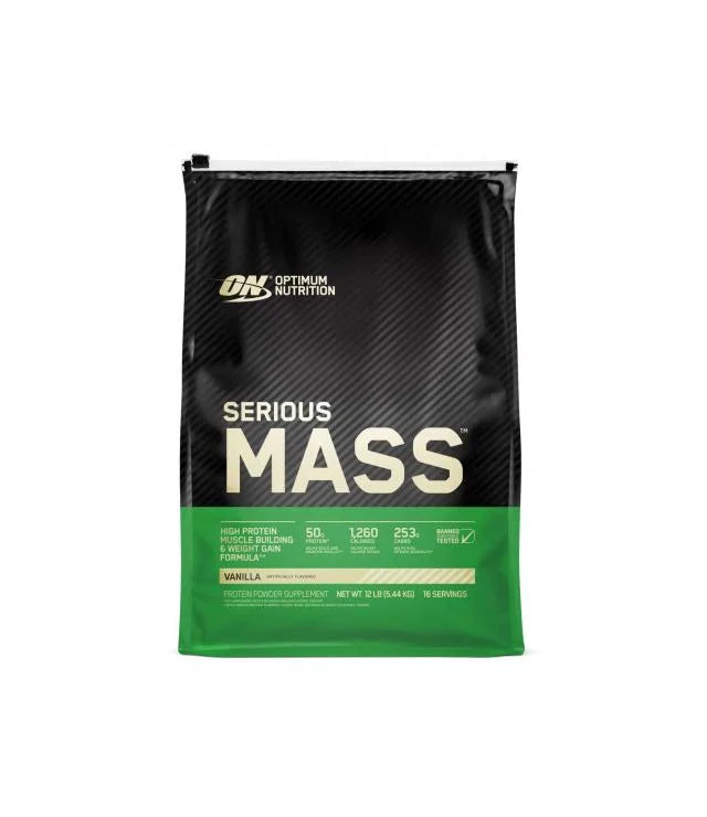 ON OPTIMUM NUTRITION Serious Mass (5,455kg) Sabor Baunilha | Hipercalórico Definitivo para Ganho de Massa, Peso e Força