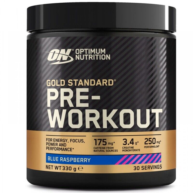 Optimum Nutrition Gold Standard Pre-Workout - 330g Sabor Blue Raspberry