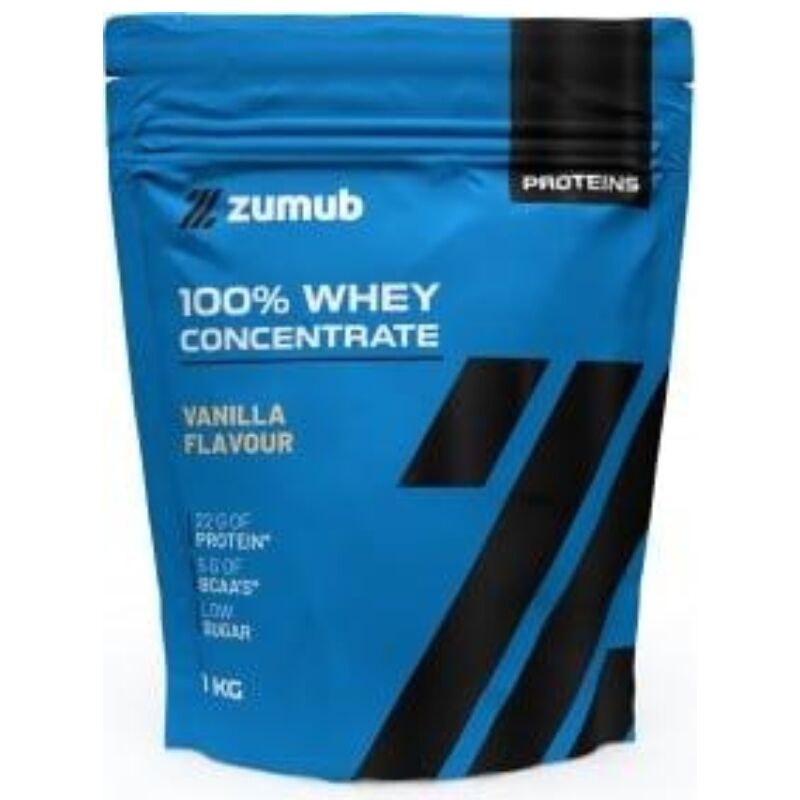 100% Whey Concentrate Zumub - 1kg Sabor Vanilla