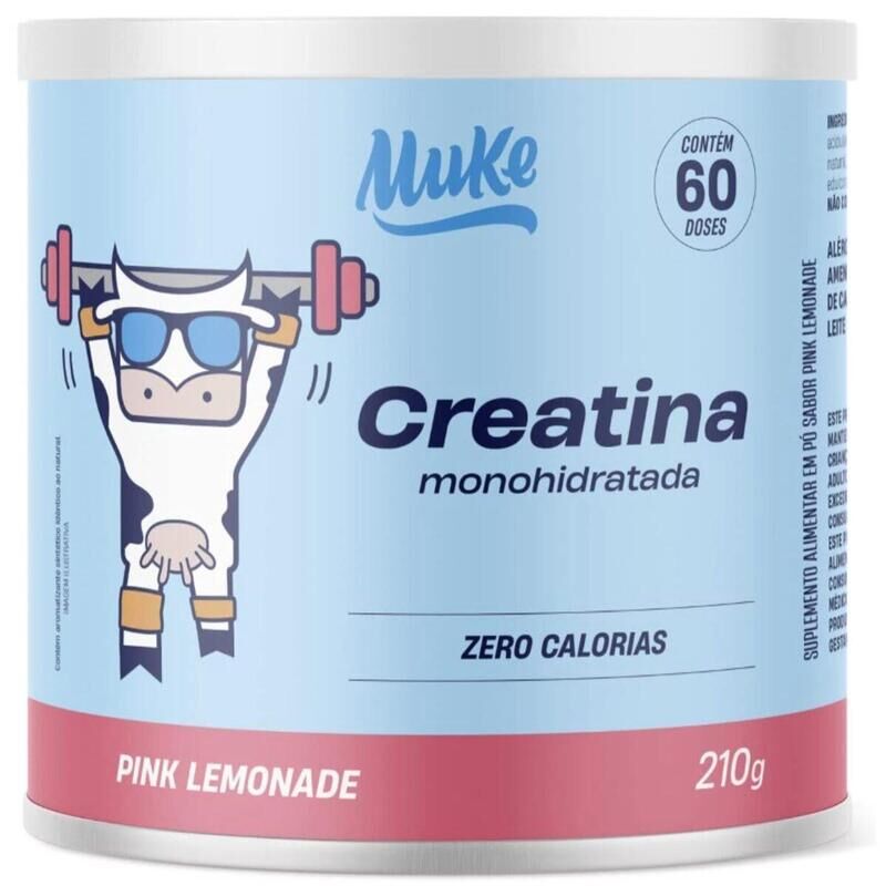 Creatina Monohidratada Muke Pink Lemonade - 210g