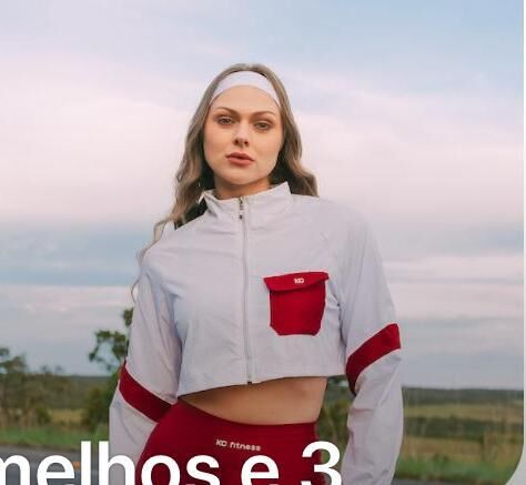 Jaqueta Ciclo - branco/vermelho - G