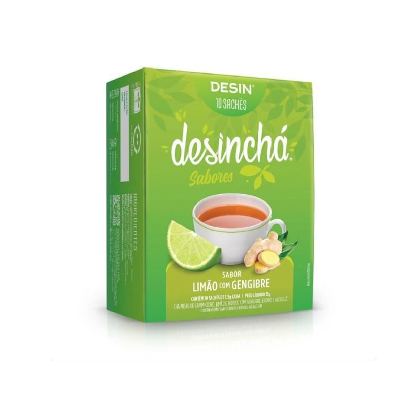 Desinchá Sabores Limão com Gengibre - 60 Sachês