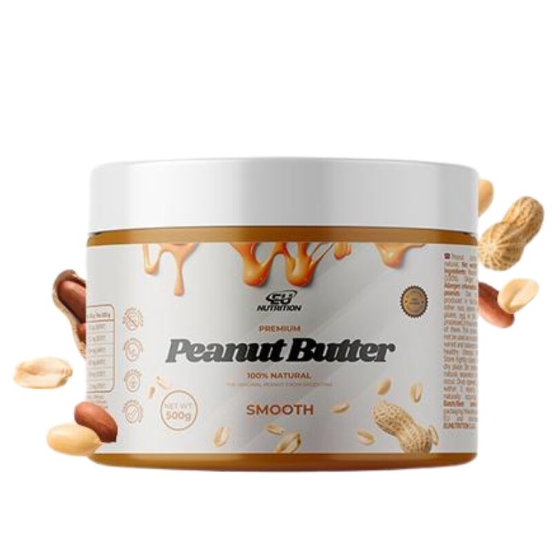 Premium Peanut Butter 100% Natural 500 g Smoothie Eu Nutrition