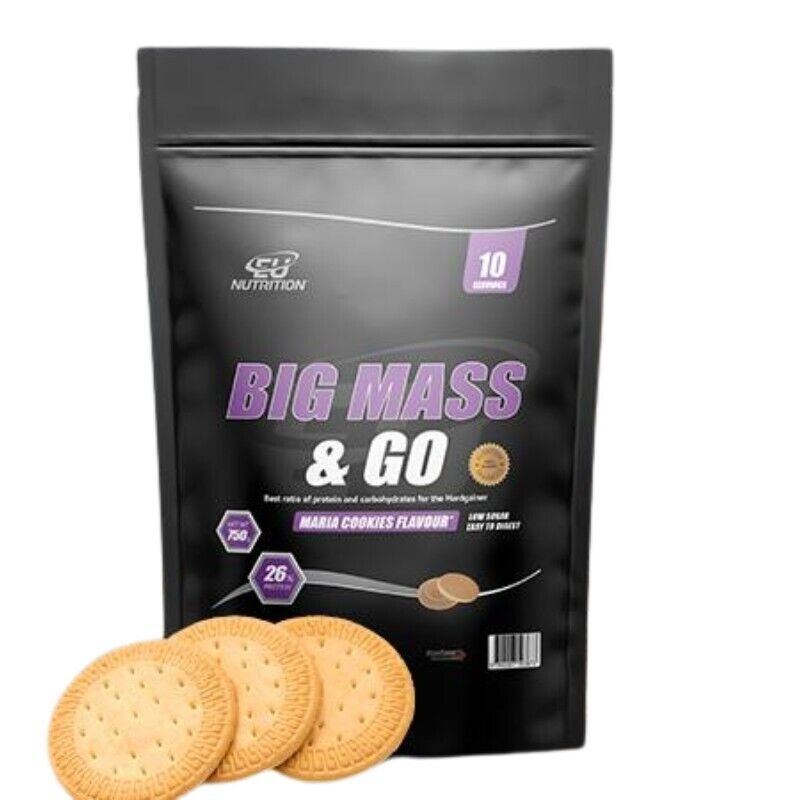 Big Mass & Go Eu Nutrition - 750g Sabor Maria Cookies