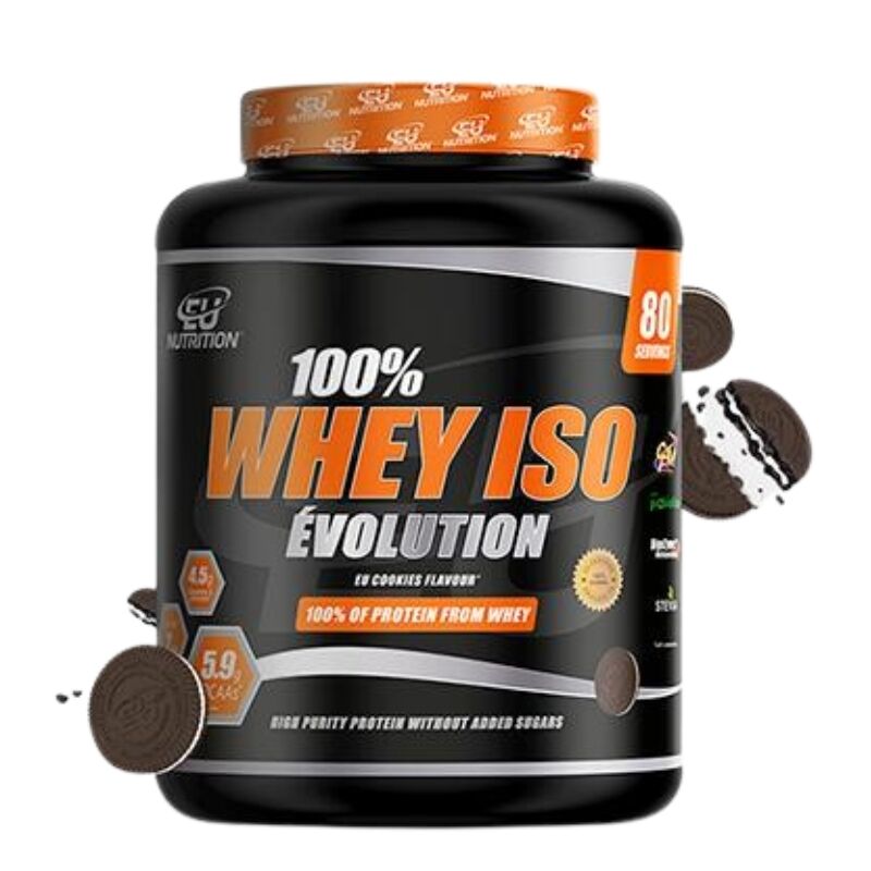 100% Whey Isolate Évolution Eu Nutrition - 2kg Sabor EU Cookies
