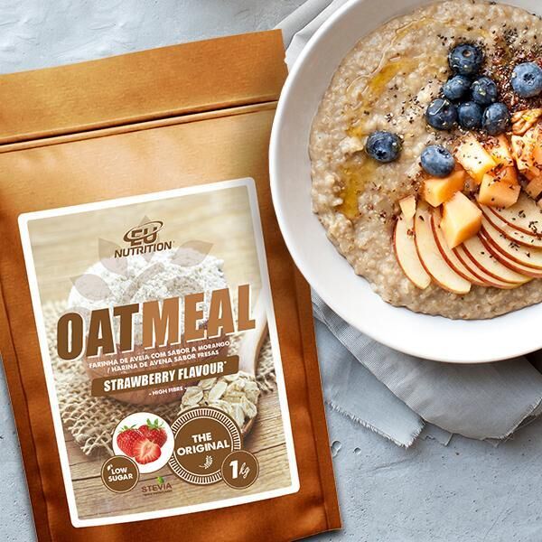 Oatmeal Flour 1 Kg Strawberry Eu Nutrition
