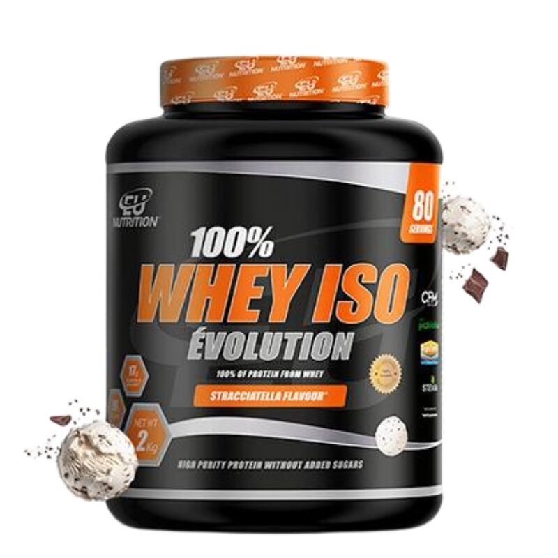 100% Whey Isolate Évolution Eu Nutrition - 2kg Sabor Stracciatella