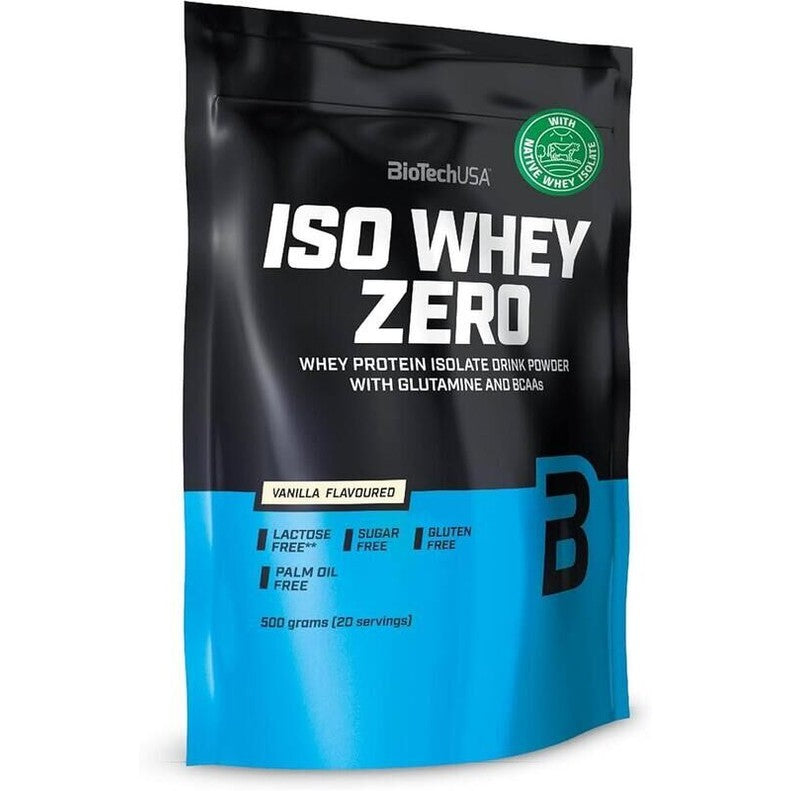 Iso Whey Zero Lactose Free Biotech - 500g Sabor Vanilla