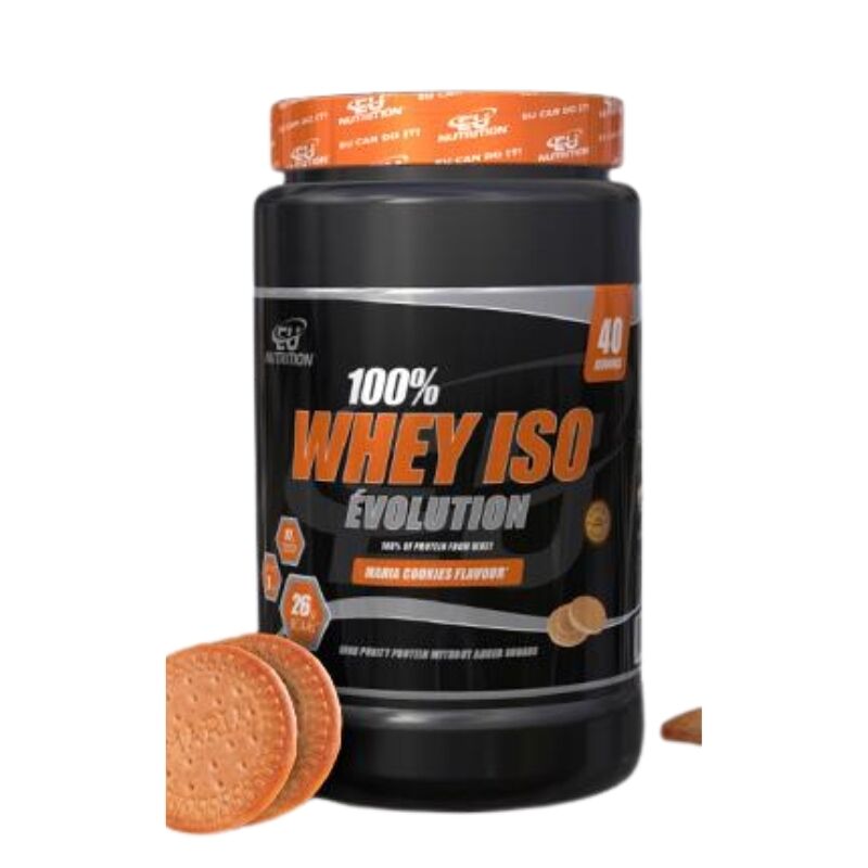 100% Whey Isolate Évolution Eu Nutrition - 1kg Sabor Maria Cookies