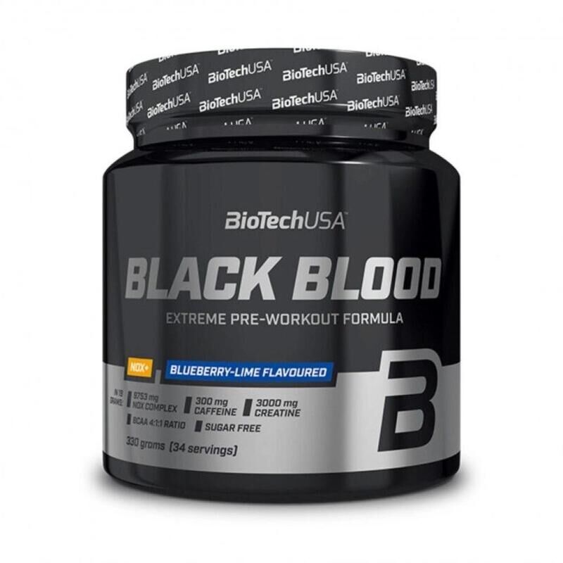 Black Blood NOX+ Biotech - 340g Sabor Blueberry-Lime