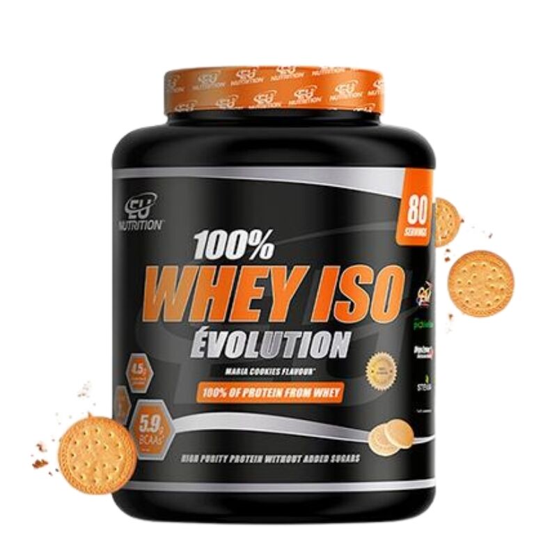 100% Whey Isolate Évolution Eu Nutrition - 2kg Sabor Maria Cookies