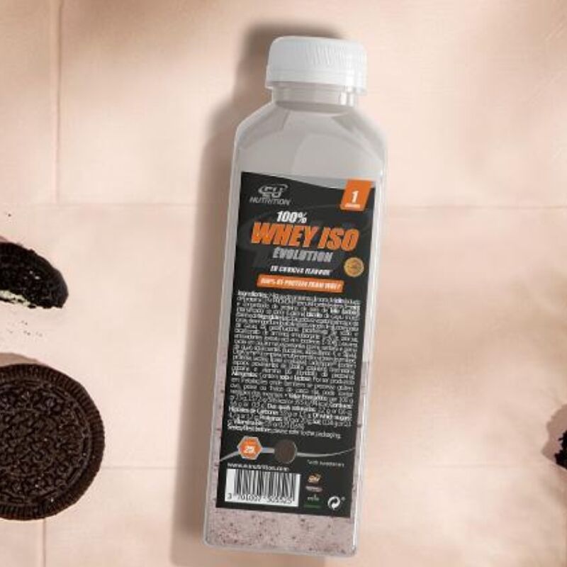 100% Whey Iso Évolution Garrafa 25 g EU Cookies Eu Nutrition