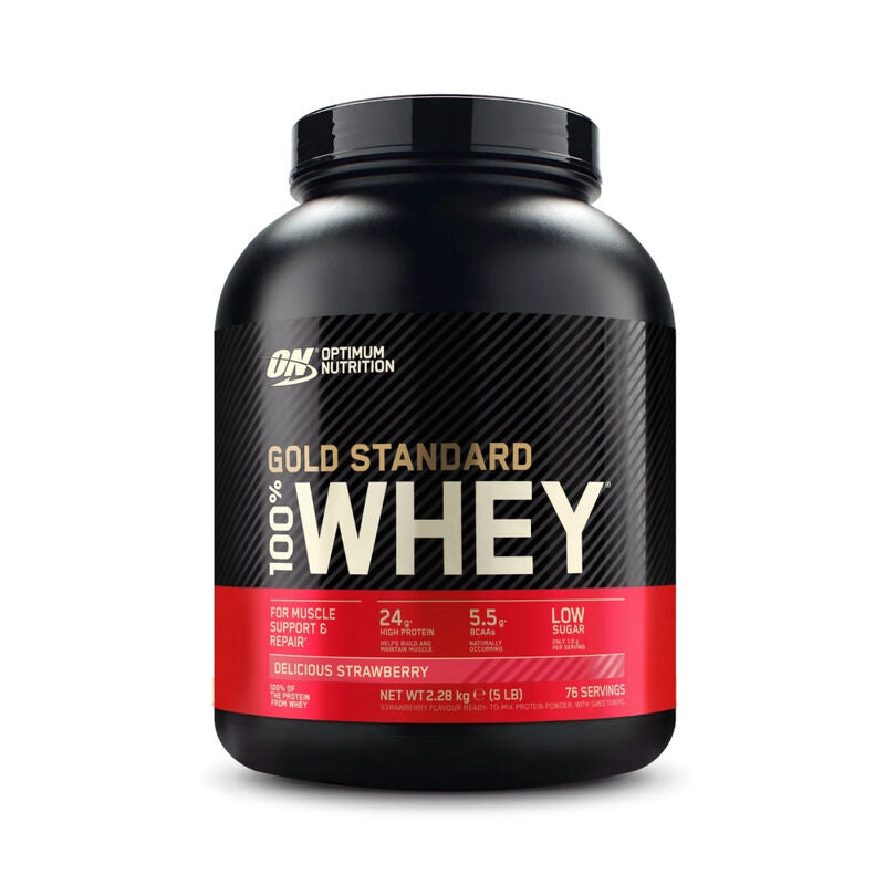 Optimum Nutrition 100% Whey Gold Standard - 2.28kg Sabor Strawberry