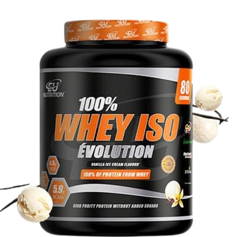 100% Whey Isolate Évolution Eu Nutrition - 2kg Sabor Vanilla Ice Cream