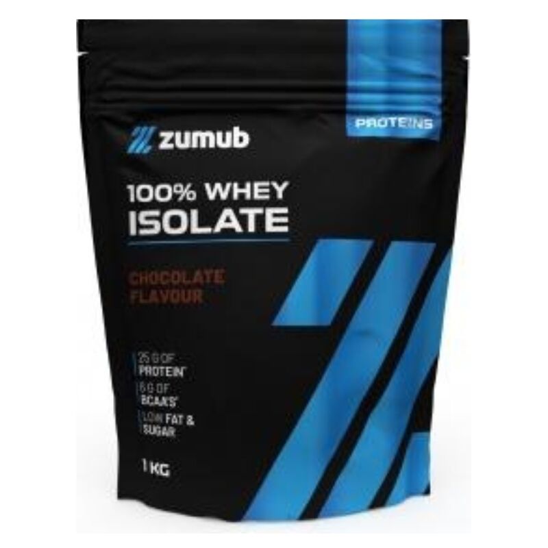 100% Whey Isolate Zumub - 1kg Sabor Chocolate