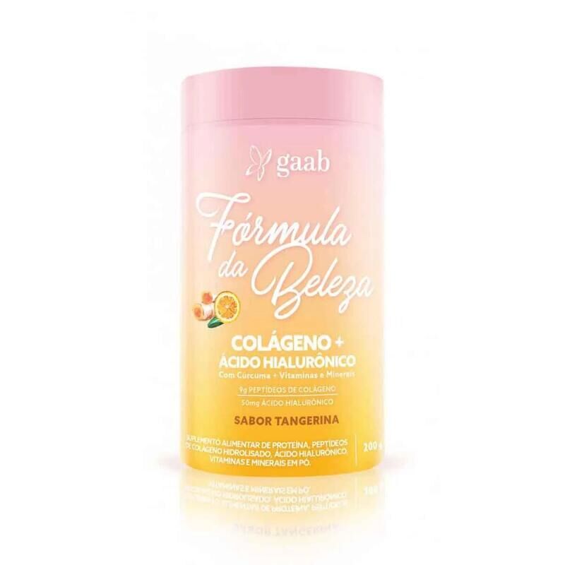 Fórmula da Beleza Colágeno + Ácido Hialurônico - Tangerina - Gaab